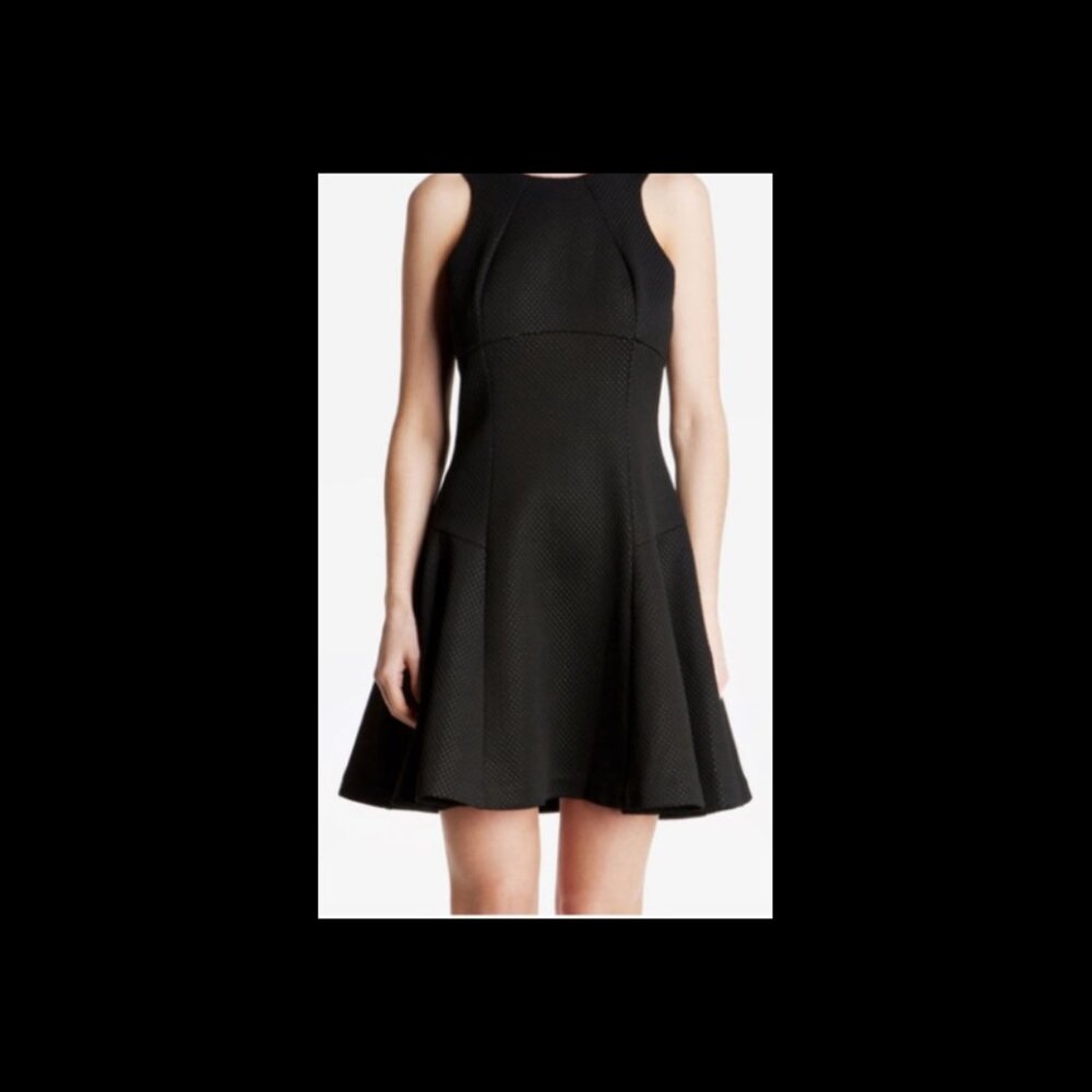 Ted Baker Cidia Skater Black Fit and Flare Lined Sleeveless Dress EUC US Size 4